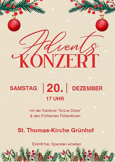Einladung zum Adventskonzert 2025